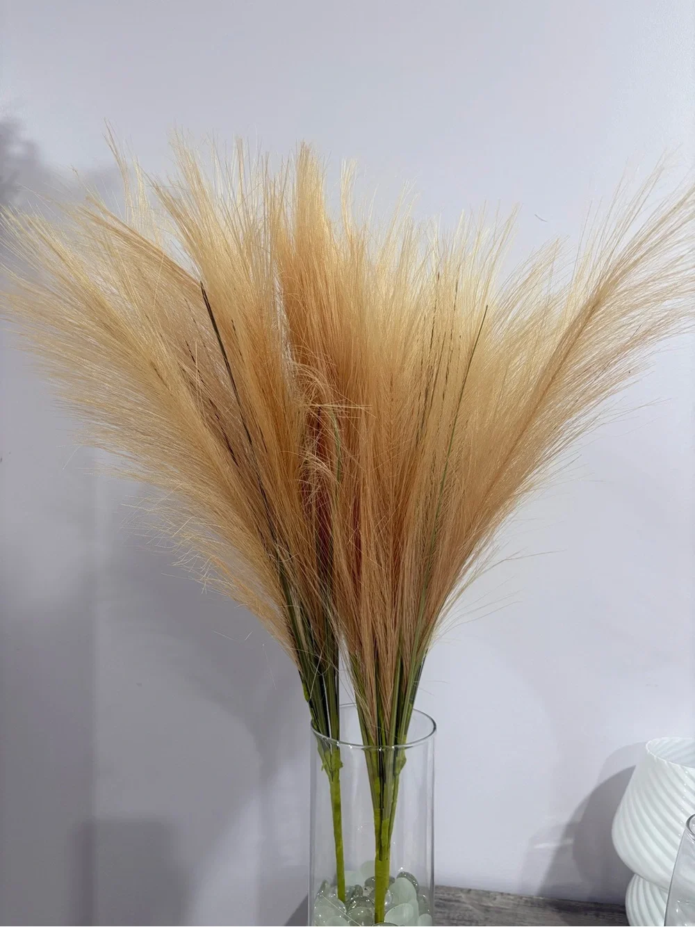 Pampas Wheat Grass Spray - Tan Artificial